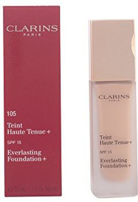 

Clarins Everlasting Foundation 105 Nude 1.2 Fluid Ounces Spf 15 Foundation(Brown)