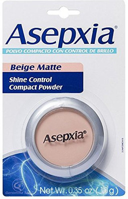 Asepxia Shine Control Compact Powder Makeup Beige Matte .35 Oz Foundation(Brown)