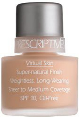 

Prescriptives Virtual Skin Super Natural Finish Makeup Foundation 1Oz 30Ml Real Gold Warm 07 Foundation(Brown)