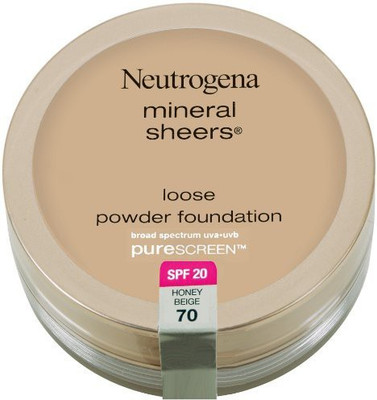 

Neutrogena Mineral Sheers Loose Powder Foundation With Purescreen Spf 20 Honey Beige 70 Foundation(Brown)