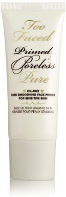 

Too Faced Prime And Poreless Pure Oil-Free Skin Smoothing Face Primer For Sensitive Skin, 1 Fluid Ounce Foundation(Brown)