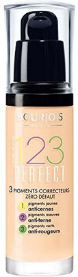 

Bourjois Fond De Teint 123 Perfect Foundation For Women, 51 Vanille Clair, 1 Ounce Foundation(Brown)