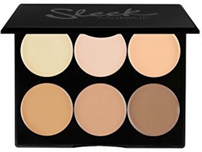 

Sleek Make Up Contour And Highlighting Makeup Kit Foundation Concealer Palette Cruelty Free & Hypoallergenic In Light For Light Fair Skin Tones 12G 0.42Oz Foundation(Brown)