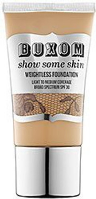 

Buxom Show Some Skin Weightless Foundation Spf 30 - Dim The Light - Warm Yellow For Light Skin Tones, (Bnib) Foundation(Brown)