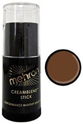 

Mehron 75Oz Medium Ebony Cream Blend Stick Makeup Creamblend Stick Foundation(Brown)