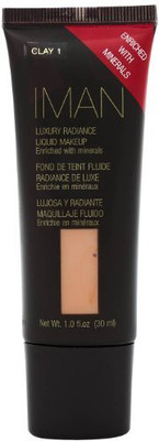 

Iman Cosmetics Luxury Radiance Liquid Makeup, Clay 1 Foundation(Brown)