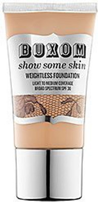 

Buxom Show Some Skin Weightless Foundation Spf 30 In The Buff Cool Pink For Light Skin Tones 1.5 Oz Bnib Foundation(Brown)