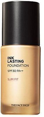 

The Face Shop Ink Lasting Foundation Slim Fit 30Ml N201 Natural Beige Foundation(Brown)