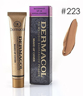 

Dermacol MakeUp Cover Waterproof Hypoallergenic Foundation 30G 100% Original Guaranteed 223 Foundation(Brown)