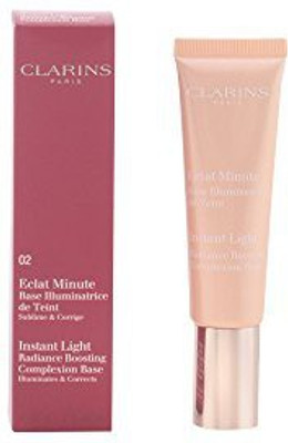 

Clarins Instant Light Radiance Boosting Complexion Base 02 Champagne 30Ml 1Oz Foundation(Brown)