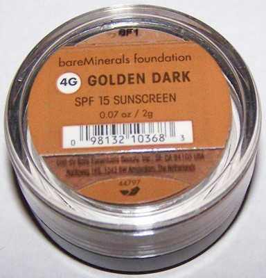 

Jubujub I.D. Bareminerals Foundation Spf15 - Golden Dark - Bare Escentuals - Powder - Foundation Spf15 - 2G/ .07Oz Foundation(Brown)