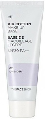

The Face Shop Air Cotton Make Up Base Sbf30 Pa++ 02 Lavender 40Ml Foundation(Brown)