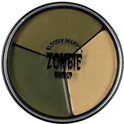 

Bloody Mary Tri Color Zombie Foundation Wheel For Costume Halloween Foundation(Brown)
