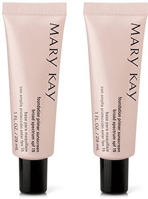 

Mary Kay Foundation Primer Sunscreen Broad Spectrum Spf 15 1 Fl. Oz. 29 Ml 2Pack Foundation(Brown)