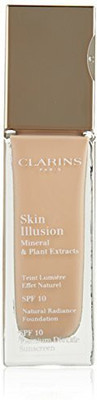

Clarins Skin Illusion Natural Radiance Foundation Spf 10 103 Ivory 30Ml 1Oz Foundation(Brown)