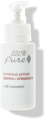 

Pure 100%: Luminous Primer Vitamins + Antioxidants With Resveratrol, 1 Oz, Light Relflective Pigments Diffuse Lines And Wrinkles, Make Your Skin Instantly Appear More Luminous, Healthy And Glowing Foundation(Brown)