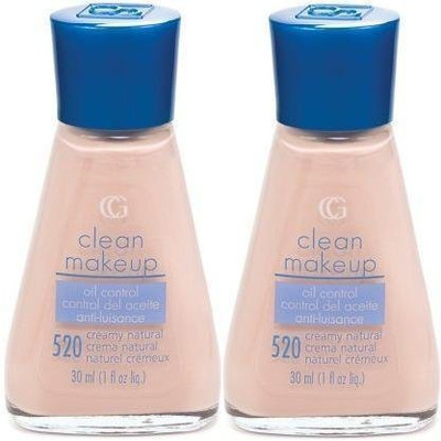 

Cover Girl Clean Makeup Oil Control Foundation 520 Creamy Natural Pack Of 2 Bottles Foundation(Brown)