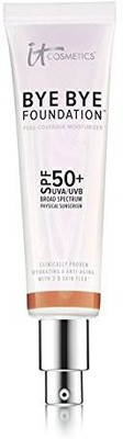 

It Cosmetics Bye Bye Foundation Spf 50+ Full Coverage Moisturizer (Rich) 1.08 Oz. Foundation(Brown)