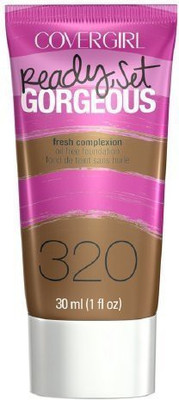 

Cover Girl Ready, Set Gorgeous Liquid Makeup Foundation, Soft Sable 320-1 Fl Oz (30 Ml) Foundation(Brown)