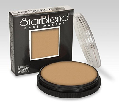 

Starblend Mehron Cake Makeup Lt Beige Blush 24A 2 Oz. Wet Dry Foundation(Brown)