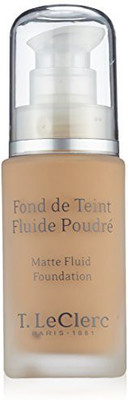 

T Leclerc Teint Fond De Teint Fluide Poudr� Spf15 04 Beige Abricote Mat 30Ml Foundation(Brown)