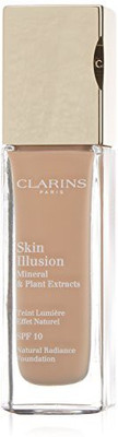 

Clarins Skin Illusion Natural Radiance Foundation With Spf 10 No.112 Amber 1.1 Ounce Foundation(Brown)