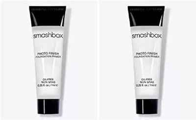 

Smashbox Photo Finish Foundation Primer Oil Free 2 Deluxe Size Tubes 0.25 Oz Each Foundation(Brown)