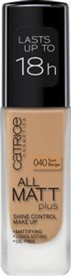 

Catrice Full Coverage Foundation Makeup All Matt Plus Shine Control Vegan & Paraben Free 040 Sun Beige Foundation(Brown)