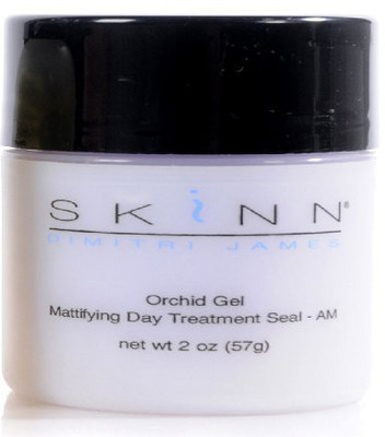 

Skinn Cosmetics Orchid Gel Mattefying Day Treatment Seal Purple Primer Supersize 2 Oz Foundation(Brown)