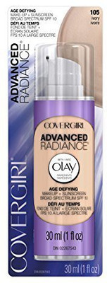 

Cover Girl Advanced Radiance Age Defying Foundation Makeup Natural Ivory 1 Fl Oz 30 Ml Foundation(Brown)