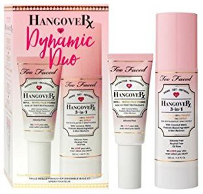 

Too Faced Hangover Prime Set Refresh Set Includes:FullSize Hangover Face Primer 1.35 Oz. FullSize Hangover Setting Spray 4 Oz. Foundation(Brown)