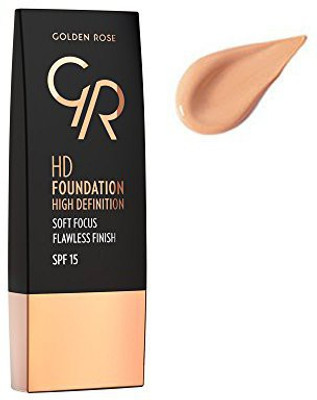

Golden Rose Oil Free Hd Foundation With Spf 15111 Natural Tan Foundation(Brown)