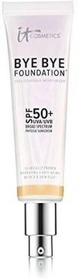 

It Cosmetics Bye Bye Foundation Spf 50+ Full Coverage Moisturizer Tan 1.014Oz Foundation(Brown)