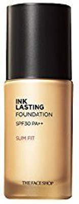 The Face Shop Ink Lasting Foundation Slim Fit 30Ml V203 Apricot Beige Foundation(Brown)