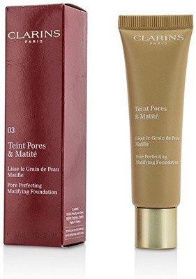

Clarins Pore Perfecting Matifying Foundation 03 Nude Honey 1 Ounce Foundation(Brown)