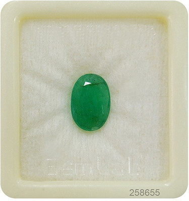 Getgemstones Green Cut Natural Emerald Gemstone(2 carat)