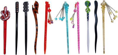 

gluttony Combo of Multi Color Juda Sticks Bun Stick(Multicolor)