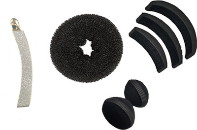 

nerr Hair Accessories Hair Tools Kit (Set Of 7 Tools) Hair Accessory Set Hair Accessory Set(Black, Gold)