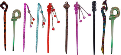 

conscience Combo of Multi Color Juda Sticks Bun Stick(Multicolor)