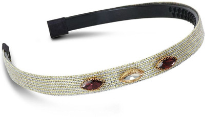 

Streemaya Stylish Stone beaded Hair Band For Girls - 5 to 15 Years Hair Band(Silver)