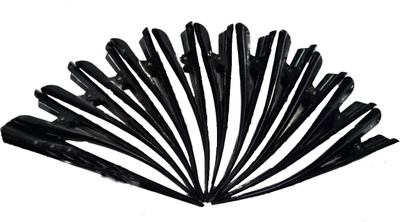 

NERR Hairdress Salon Section Styling Hair Grip Hair Clip set of 12 (Black) Hair Clip (Black) Hair Accessory Set(Black)