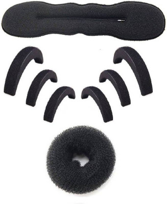 

Chanderkash Puff And Donut Bun Maker Hair Accessory Set Hair Accessory Set(Black)