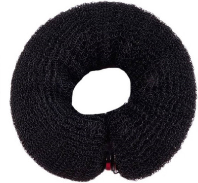 

A J Distributers Snap Donut for Easy hairstyling 9 inches Bun (Black) Bun(Black)
