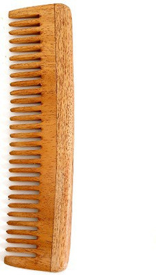 

The Indus Valley Wide Tooth Wooden Comb (Neem Wood | Length - 19 cm | Width - 5 cm)