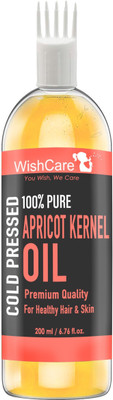 

WishCare 100% Pure Cold Pressed Wild Himalayan Apricot kernel Oil for Body, Hair & Skin Hair Oil(200 ml)