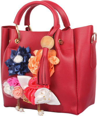 

Aadhunik LIbaas Hand-held Bag(Red)