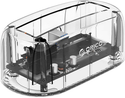

Orico USB3.0 to SATA External Hard Drive Docking Station for 2.5 / 3.5 inch SATA HDD 2.5 / SSD [Support UASP and 8TB].(For SATA 2.5' SSD/HDD and 3.5'HDD, Transparent)