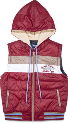 

Terry Fator Sleeveless Colorblock Baby Boys Jacket, Meroon 12
