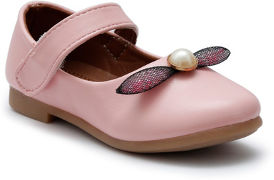 

skykids Girls Velcro Ballerinas(Pink