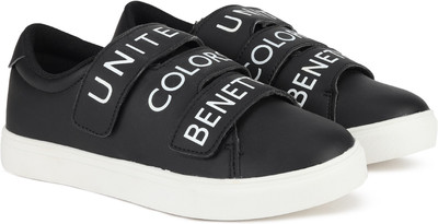 

United Colors of Benetton Boys & Girls Velcro Sneakers(Black, 902